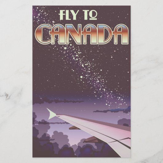 Naar Canada vliegen Briefpapier (Voorkant)
