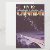 Naar Canada vliegen Briefpapier (Voorkant / Achterkant)