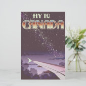 Naar Canada vliegen Briefpapier (Staand voorkant)