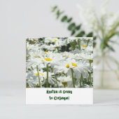 Naar College Farewell Party Invitations Daisy Kaart (Staand voorkant)