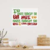 Naar cross-country ski poster (Keuken)
