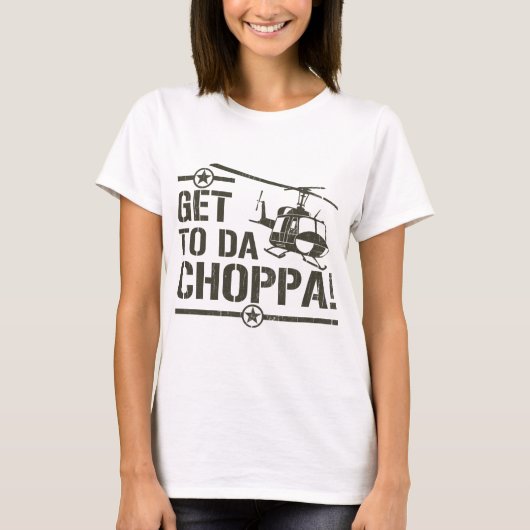Naar Da Choppa Vintage T-shirt (Voorkant)