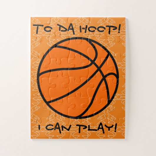 NAAR DA HOOP BASKETBALL KINDER LEGPUZZEL (Verticaal)