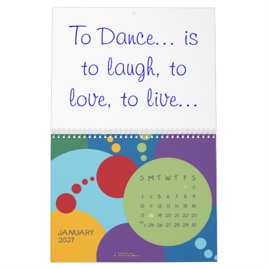 Naar Dance... Dare om de reis te maken!!!, naar D. Kalender (Jan 2027)