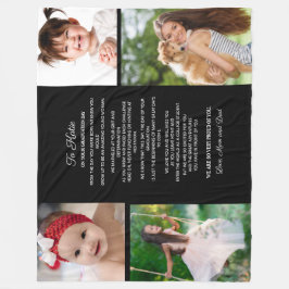 Naar Daughter Afstuderen Dag 4 Fototoetsenbord Fleece Deken