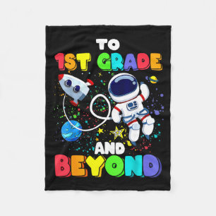 naar de 1e klas en verder Eerste klas astronaut te Fleece Deken