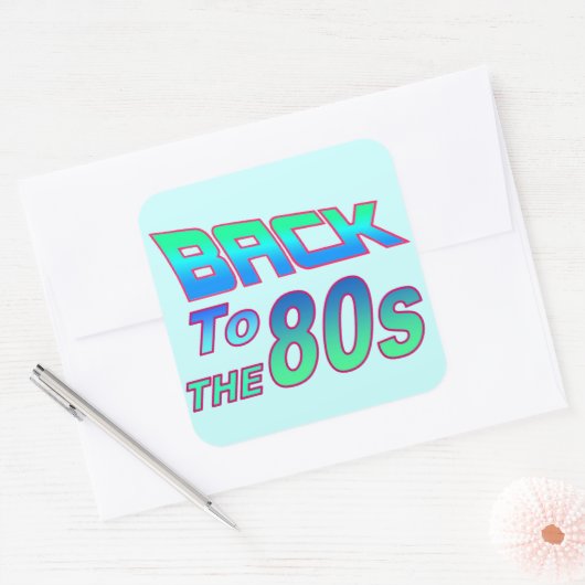 Naar de 80s 2 Sticker (Envelop)