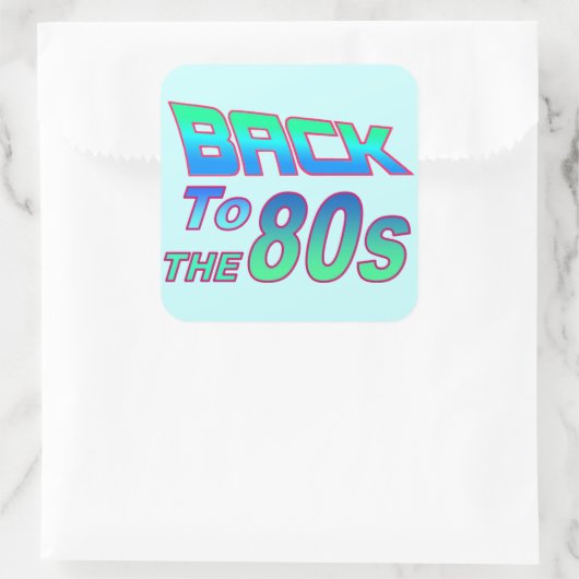 Naar de 80s 2 Sticker (Tas)