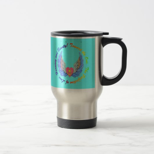 Naar de achtergrond van de One turquoise-mok Reisbeker (Rechts)