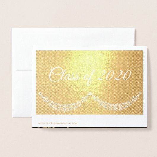 Naar de Afstuderen Folie Kaarten (Met envelop)