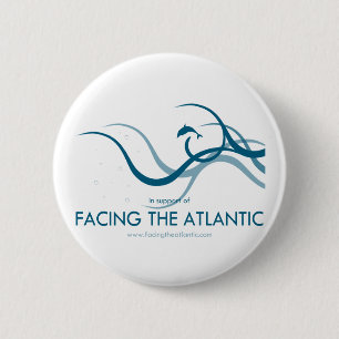 Naar de Atlantische Oceaan Ronde Button 5,7 Cm