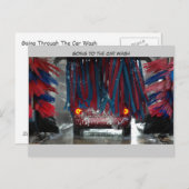 Naar de auto gaan briefkaart (Voorkant / Achterkant)