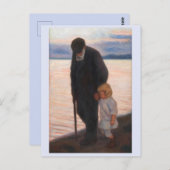 Naar de avond, Hugo Simberg Briefkaart (Voorkant / Achterkant)