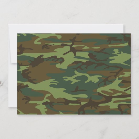 Naar de Away Soldier Camouflage | Foto van Farewel Kaart (Achterkant)