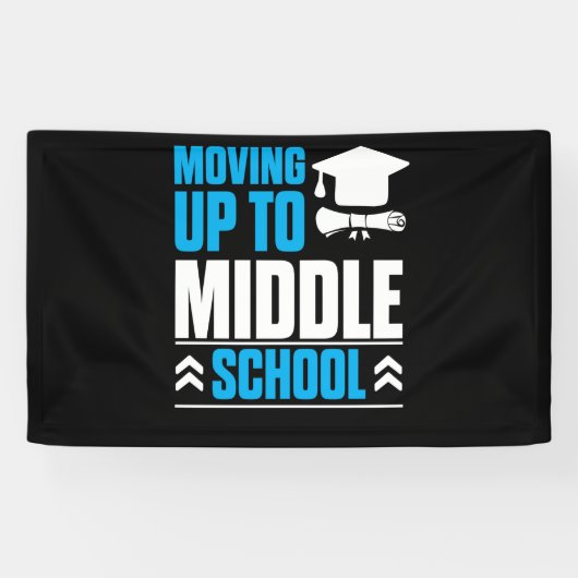 Naar de basisschool van de middelbare school spandoek (Horizontaal)