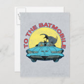 Naar de Batmobile - Onderdruk pictogram Briefkaart (Voorkant / Achterkant)