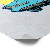 Naar de Batmobile - Onderdruk pictogram Poster (Hoek)