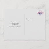 Naar de Beach New Home Moving Announance Briefkaart (Achterkant)