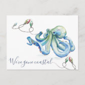 Naar de Beach New Home Moving Announance Briefkaart (Voorkant)