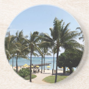 Naar de Beach Photo Beverage Coaster lopen Zandsteen Onderzetter