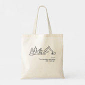 Naar de Bergen John Muir Tote Tas (Achterkant)