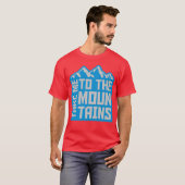 Naar de bergen quote vintage t-shirt (Voorkant volledig)
