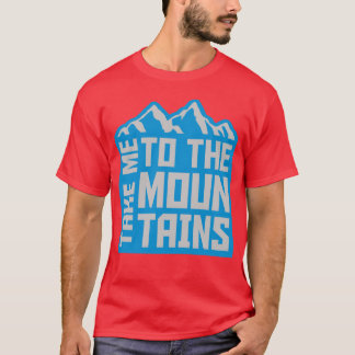 Naar de bergen quote vintage t-shirt