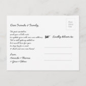 Naar de bergen Verander van adres Uw foto Aankondigingskaart (Achterkant)