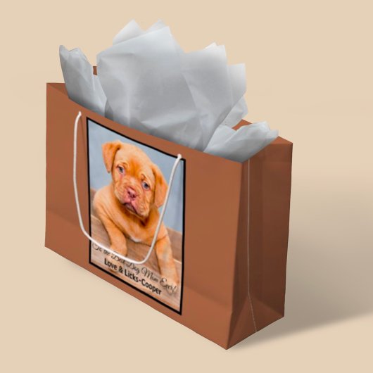 Naar de beste aangepaste foto van de hond Mam ooit Groot Cadeauzakje