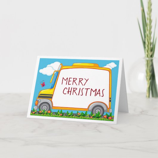 NAAR DE **BESTE BUSBESTUURDER OOIT** IN CHRISTMAS FEESTDAGEN KAART (Voorkant)