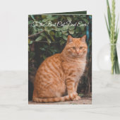 Naar de beste Cat Dad ooit aangepaste foto en teks Feestdagen Kaart (Voorkant)