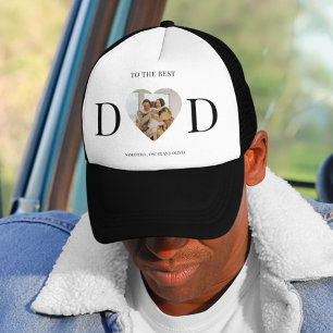 Naar de beste Dad Custom Photo Heart Gift Trucker Pet