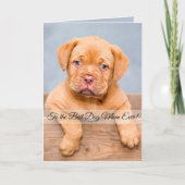 Naar de beste hond moeder ooit aangepaste foto en  feestdagen kaart (Voorkant)