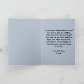 Naar de beste hond moeder ooit aangepaste foto en  feestdagen kaart (Binnen)