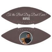 Naar de beste hond vader ooit aangepaste foto en t american football (Panelen)