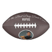 Naar de beste hond vader ooit aangepaste foto en t american football (Voorkant)