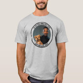 Naar de beste hond vader ooit aangepaste foto en t t-shirt (Voorkant)