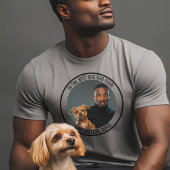 Naar de beste hond vader ooit aangepaste foto en t t-shirt