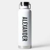 Naar de beste hond vader ooit aangepaste foto en t waterfles (Achterkant)