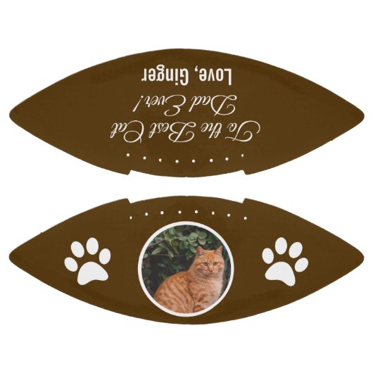 Naar de beste kat-pap ooit aangepaste foto american football (Panelen)