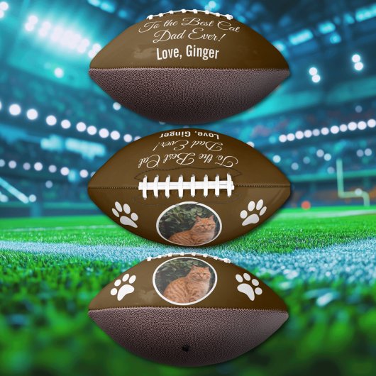 Naar de beste kat-pap ooit aangepaste foto american football