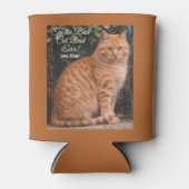 Naar de beste kat-pap ooit aangepaste foto blikjeskoeler (Voorkant)