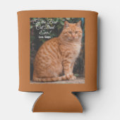 Naar de beste kat-pap ooit aangepaste foto blikjeskoeler (Achterkant)