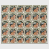 Naar de beste kat-pap ooit aangepaste foto cadeaupapier (Vlak)