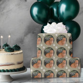 Naar de beste kat-pap ooit aangepaste foto cadeaupapier