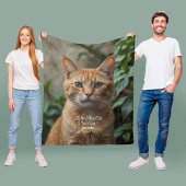 Naar de beste kat-pap ooit aangepaste foto fleece deken