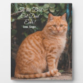 Naar de beste kat-pap ooit aangepaste foto fotoplaat (Voorkant)