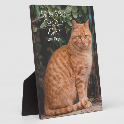 Naar de beste kat-pap ooit aangepaste foto fotoplaat (Zijkant)