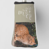 Naar de beste kat-pap ooit aangepaste foto golfheadcover (Draai 90)