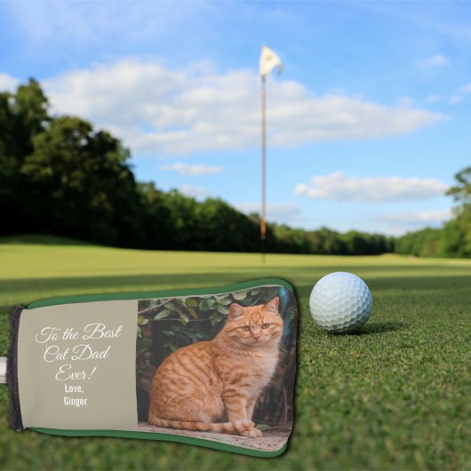 Naar de beste kat-pap ooit aangepaste foto golfheadcover